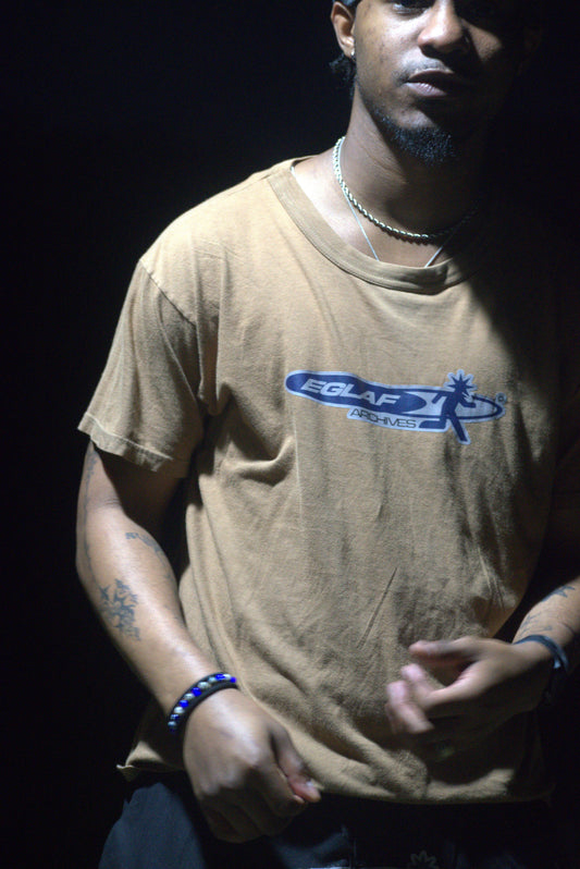 1 OF 1 BROWN EGLAF TEE