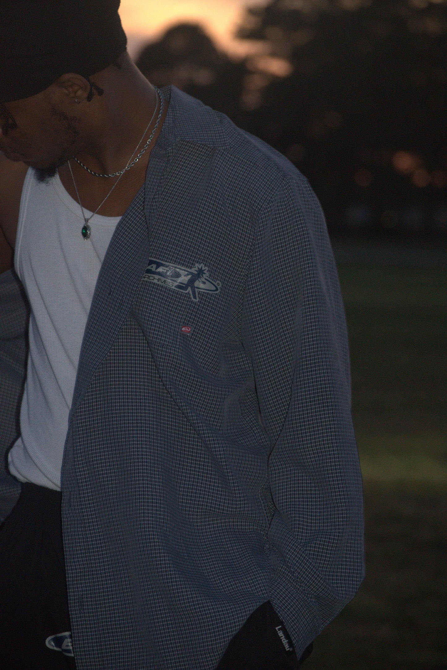 EGLAF X QUICKSILVER BUTTON DOWN FLANNEL