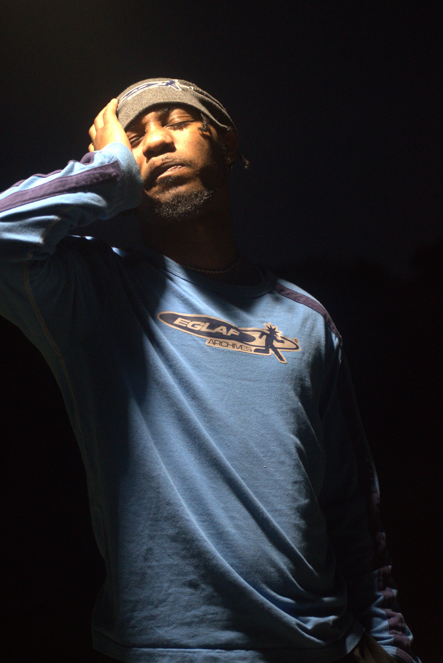1 OF 1 BLUE EGLAF SKATE TEE