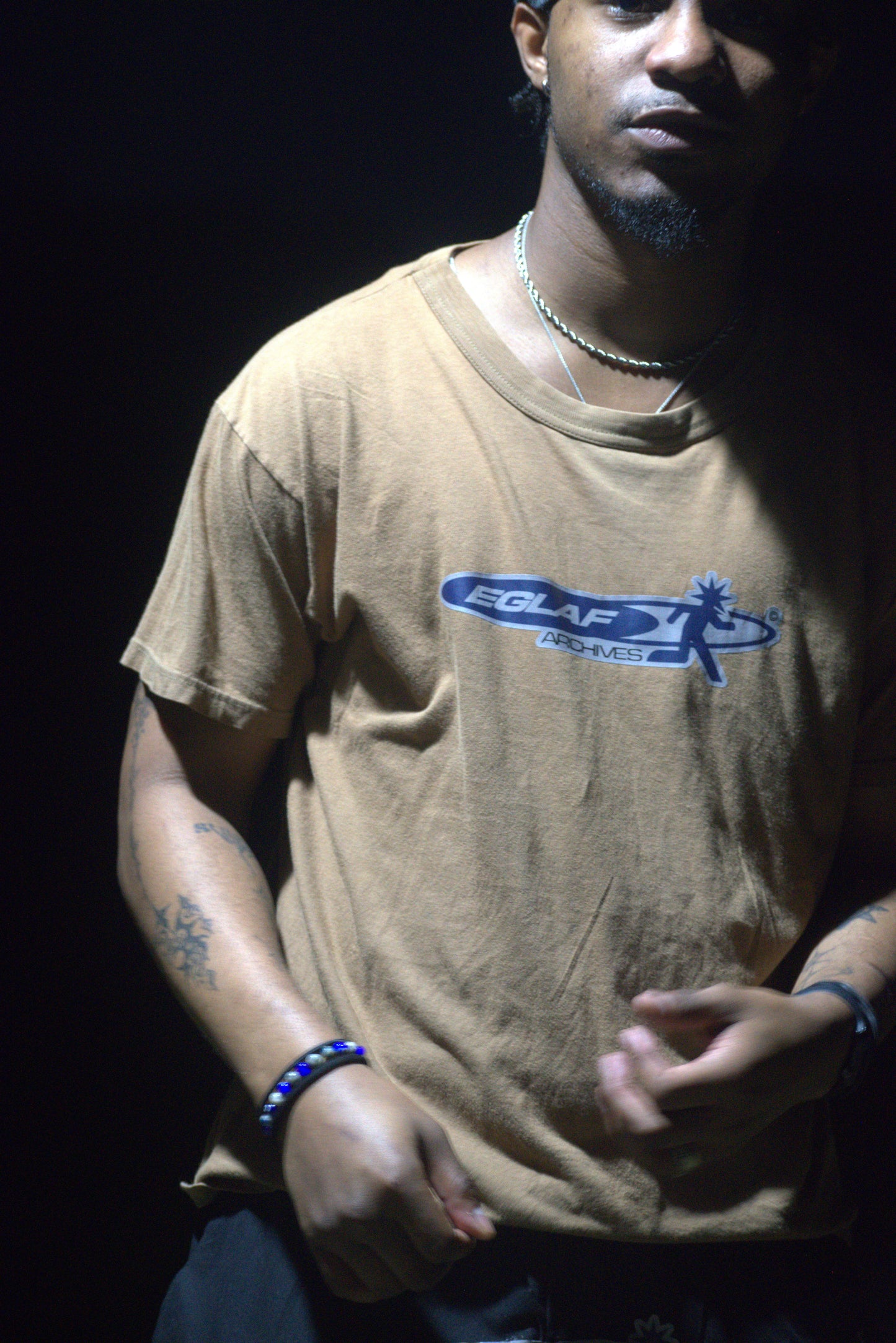 1 OF 1 BROWN EGLAF TEE
