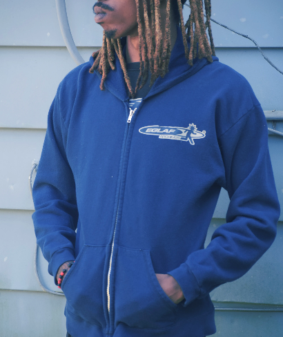 1 OF 1 BLUE EGLAF ZIP UP