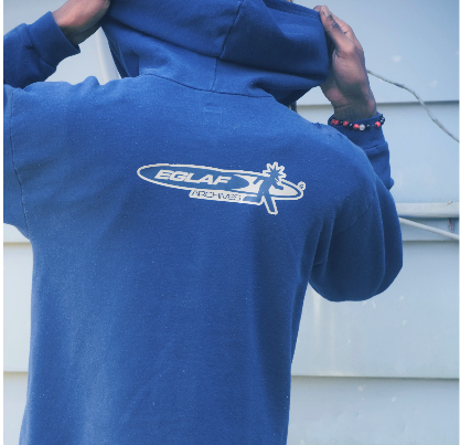 1 OF 1 BLUE EGLAF ZIP UP